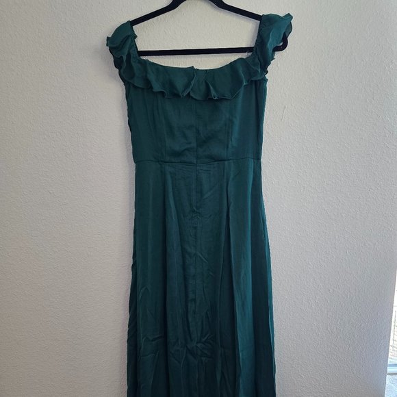 NWT Modcloth Ruffled and Radiant Off-the-Shoulder Dress - Picture 3 of 6